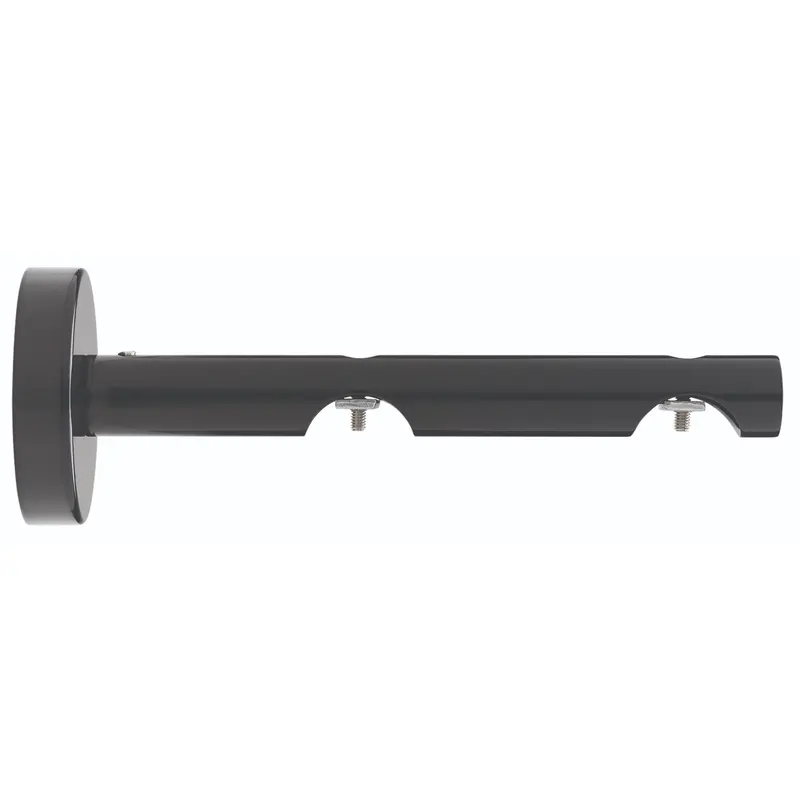 Crs DbL Wall Bracket 6" Bk