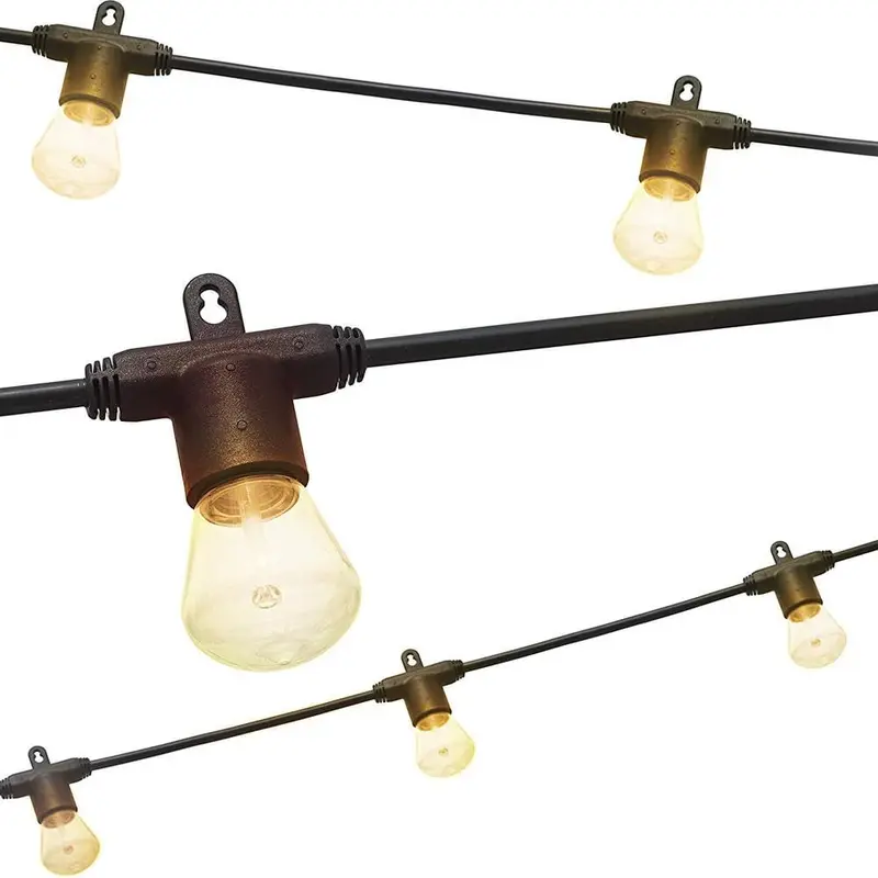 48 ft. Black  Bistro Integrated LED String LightBlack / 48 ft / 1 Pack