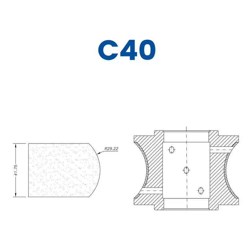 C40 (40mm Pencil/Crescent - Line 60 (Bore 35))EHS Kit (All materials high speed) / Breaker