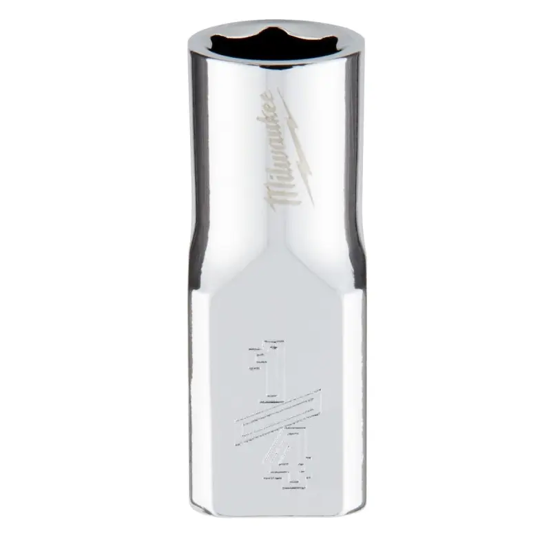 Milwaukee 45-34-9003 Socket, 1/4 in Socket, 1/4 in Drive, 6-Point, Chrome Vanadium Steel, Chrome