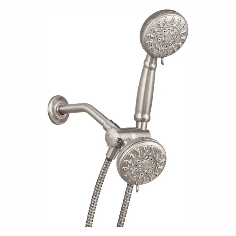 Banbury 5-spray 4 in. Dual Shower Head and Handheld Shower Head in Spot Resist Brushed Nickel