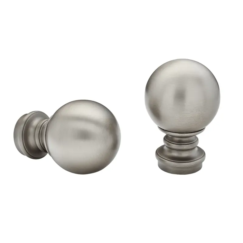 Kirsch Pandora Finials 1-3/8" or 2" - Pair - Various Sizes / Colors1-3/8" / Antique Silver
