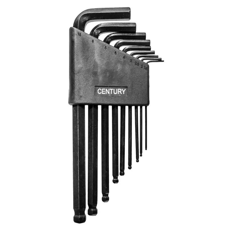 Century Drill And Tool 9 Piece Metric Long Arm Hex Key Wrench Set9 Piece