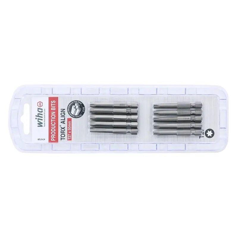 Wiha Torx Align Power Bit T27 x 50mm Pack of 10 Bits
