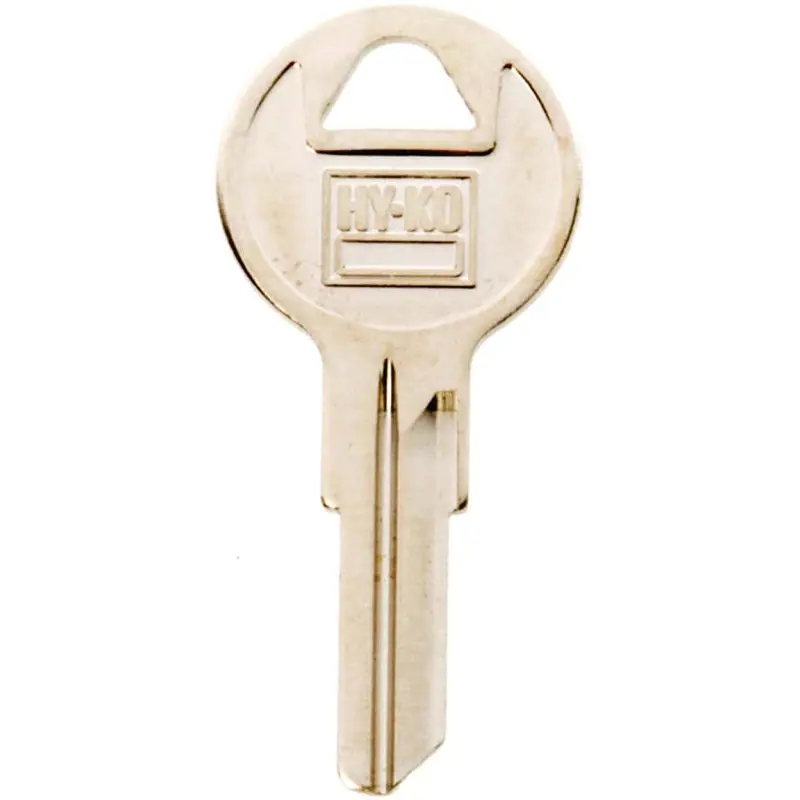 Hy-Ko 11010Y14 Key Blank, Brass, Nickel, For: Yale Cabinet, House Locks and Padlocks