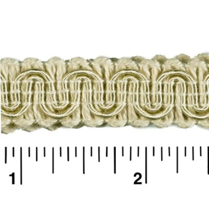 Rayon Scroll Gimp - C15 Vanilla 36 Yards