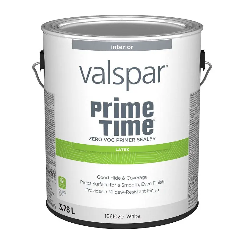 Valspar Prime Time 029.1061020.007 Zero VOC Primer Sealer, White, 1 gal