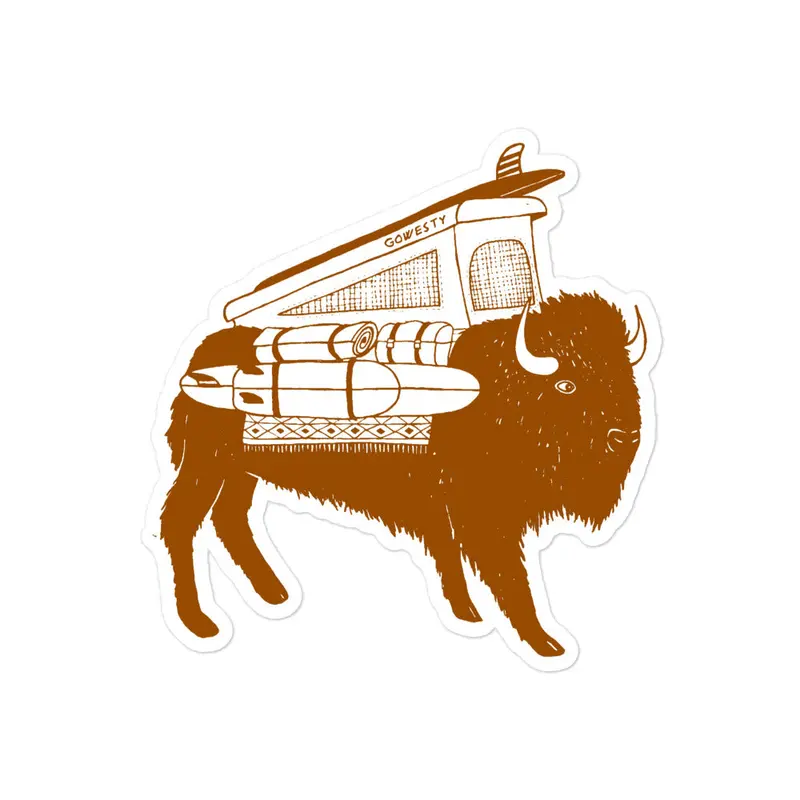 Buffalo Roam Vanimal Sticker33