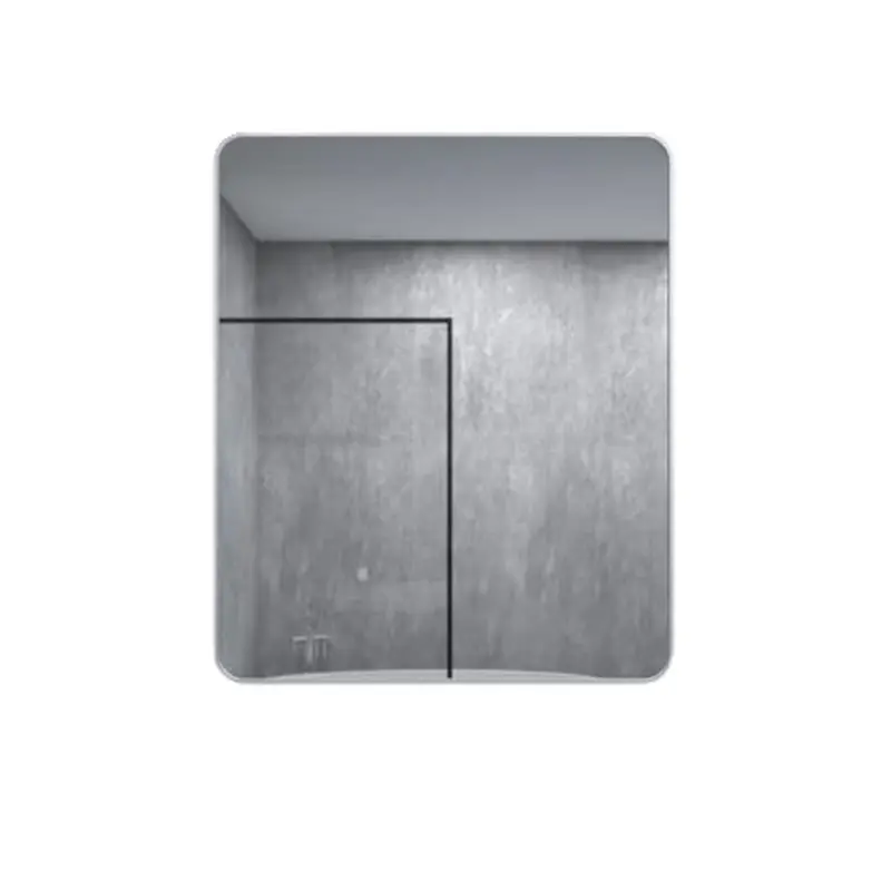 30 in. W x 36 in. H Rectangular Framed Wall Bathroom Vanity Mirror in Gun Grey