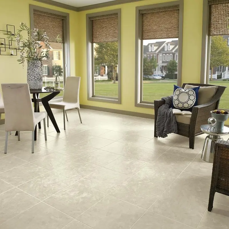 Armstrong Flooring Alterna 14-piece 16-in x 16-in Groutable Sistine White Glue (Adhesive) Vinyl Tilesq/ft
