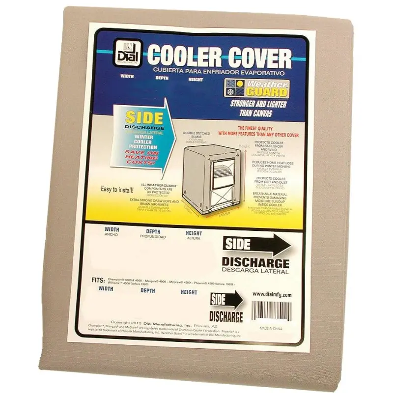Dial 8750 Evaporative Cooler Cover, 34 in W, 34 in D, 40 in H, Polyester