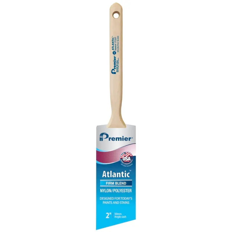 Premier Atlantic 17331 Paint Brush, 2 in W, Nylon/Polyester Bristle