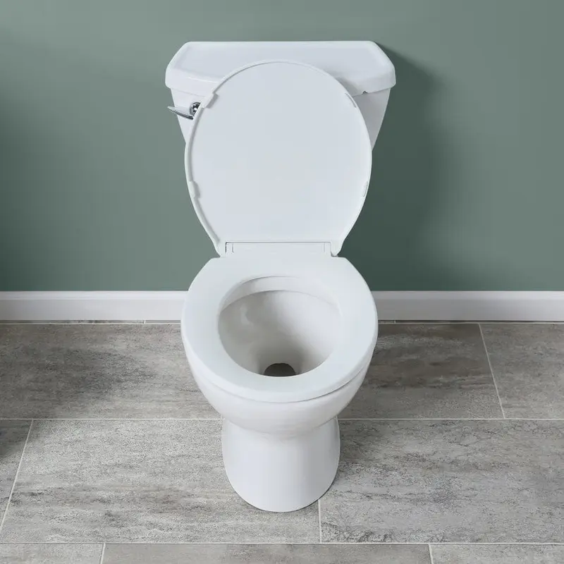 American Standard Cadet 3 White WaterSense Round Standard Height 2-Piece Toilet 10-in Rough-In SizeLinen