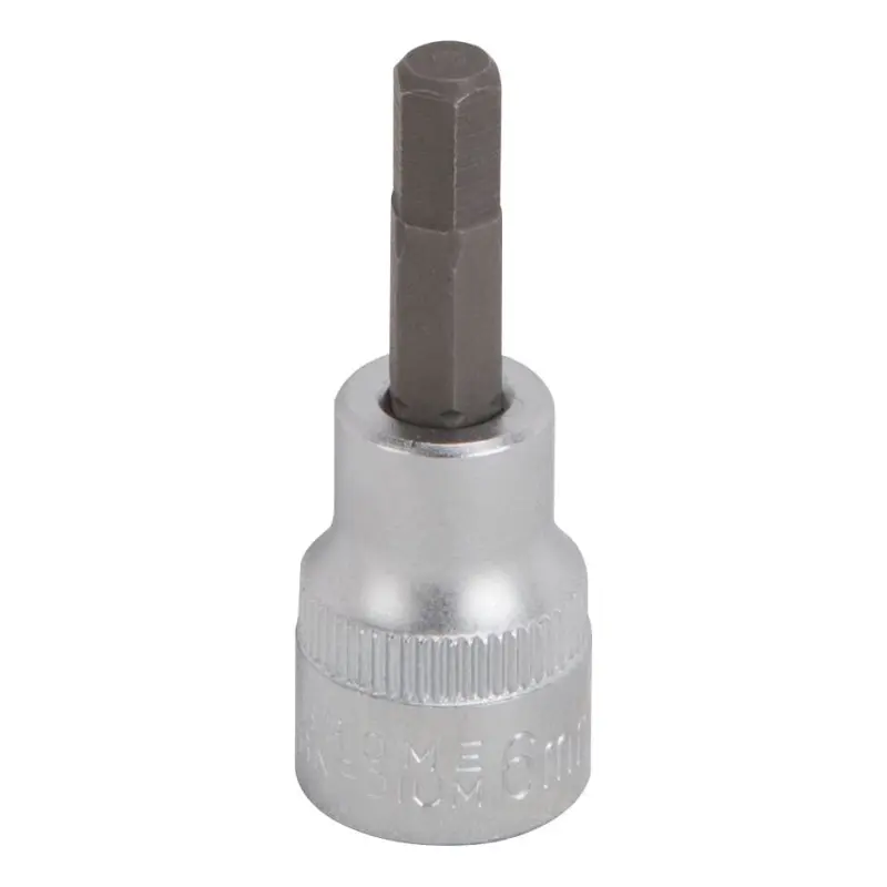 Vulcan Hex Bit Socket, Chrome, 6 mm, 3/8 in Drive, 1-7/8 in OAL