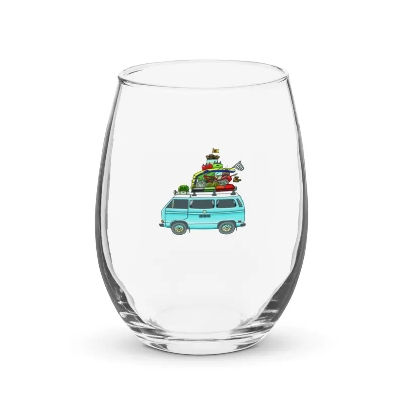 RAD Vanagon Stemless Wine Glass