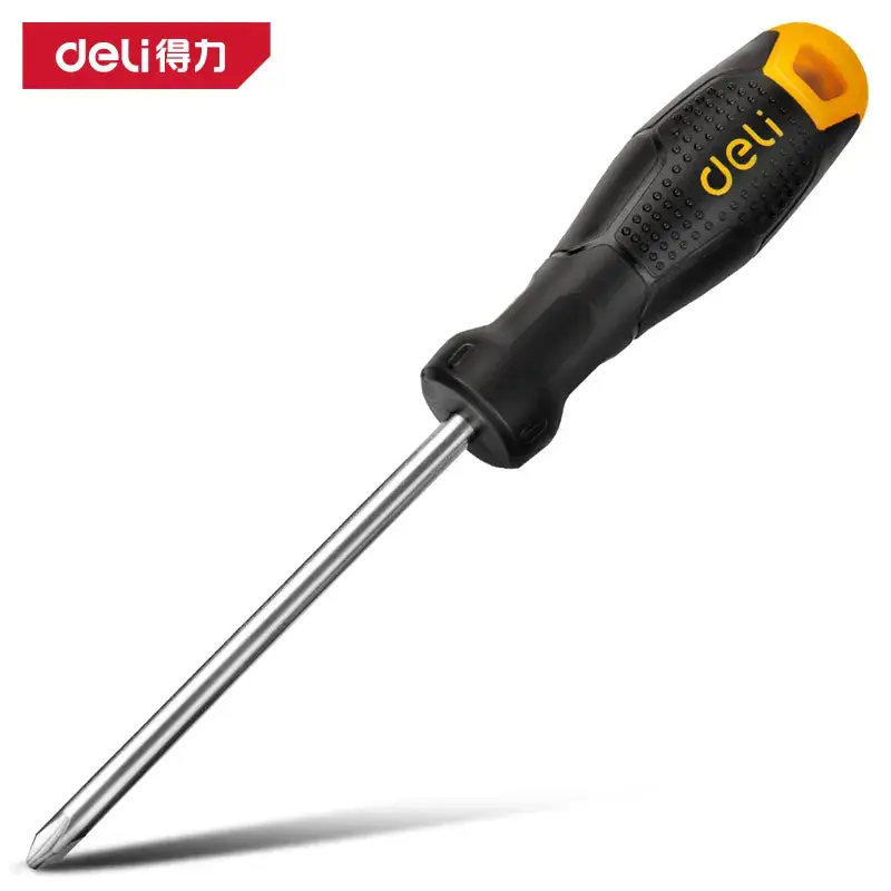 Deli Tools DL626150 Phillips Screwdriver PH2x150mm (Yellow) (Piece)
