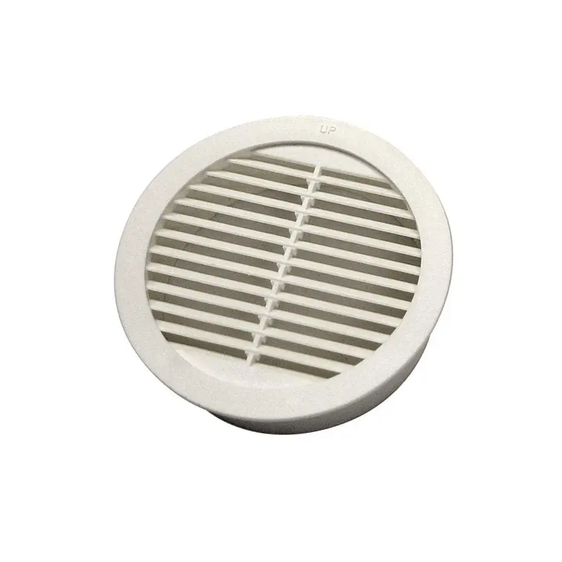 3 in. Resin Circular Mini Wall Louver Soffit Vent in White (4-Pack).06 / each