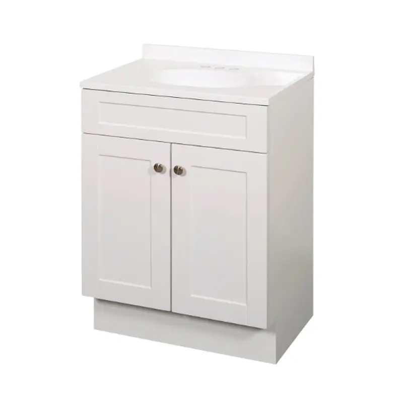Zenna Home Shaker 2 Door Vanity ComboCool Gray | 24 in W, 18 in D, 35 in H | SBC24GY