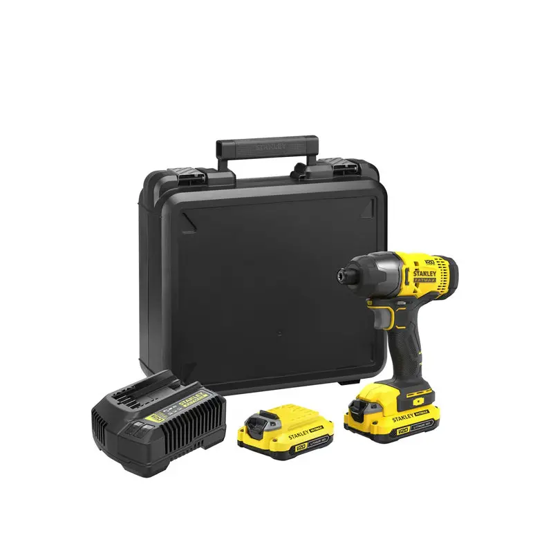 Cordless Impact Driver with 2x 1.5AH Batteries   Kit Box
