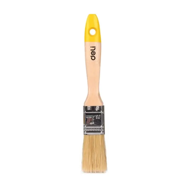 Deli Tools DL509121 Paint Brush - 1 Inch, Wooden Handle
