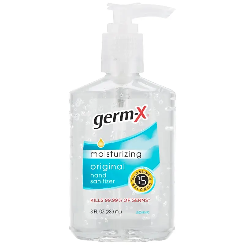 Germ-X 30694 Hand Sanitizer Clear, Floral, Clear, 8 oz Bottle
