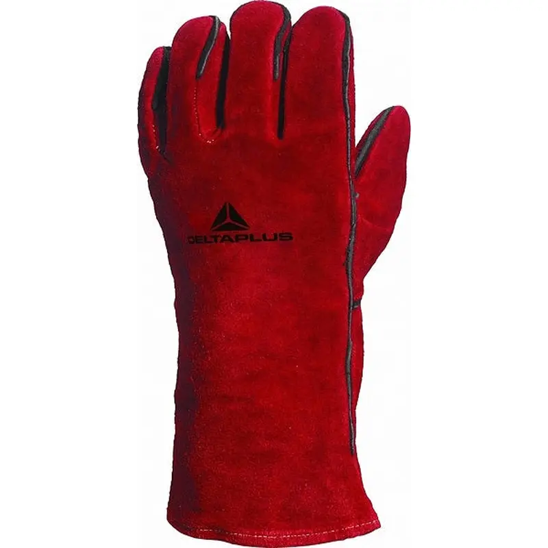 RED HEAT-RESISTANT LEATHER  GLOVE