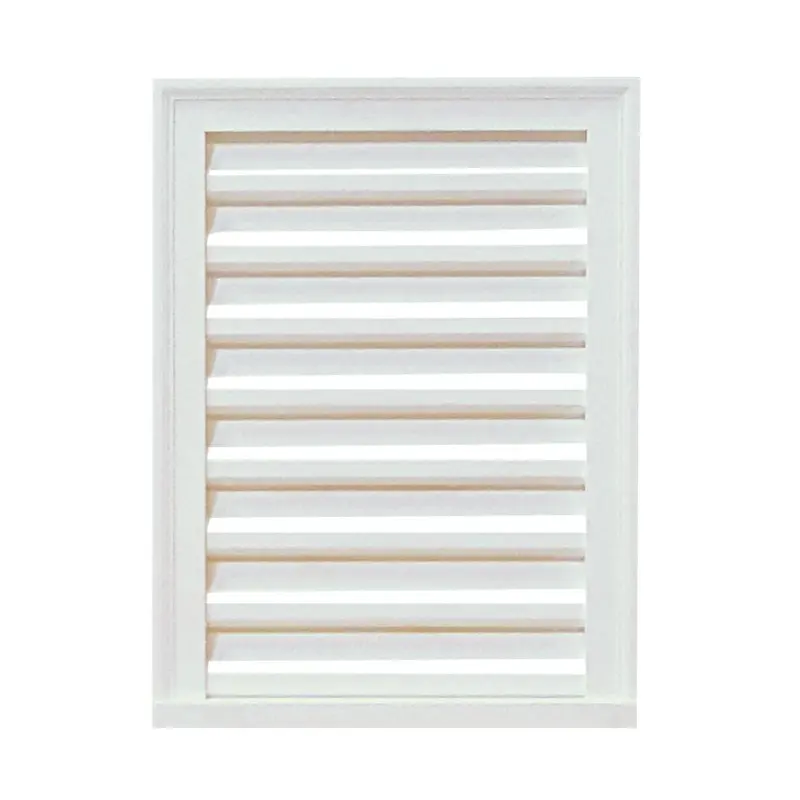 16 in. x 24 in. x 2 in. Polyurethane Decorative Rectangle Louver Vent in White3 / each