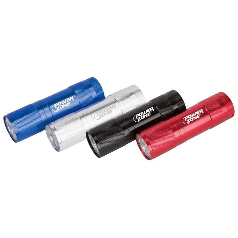 PowerZone LFL215-9T Flashlight, AAA Battery, AAA Battery, LED Lamp, 59, 12 m Beam Distance, 12 hr Run Time