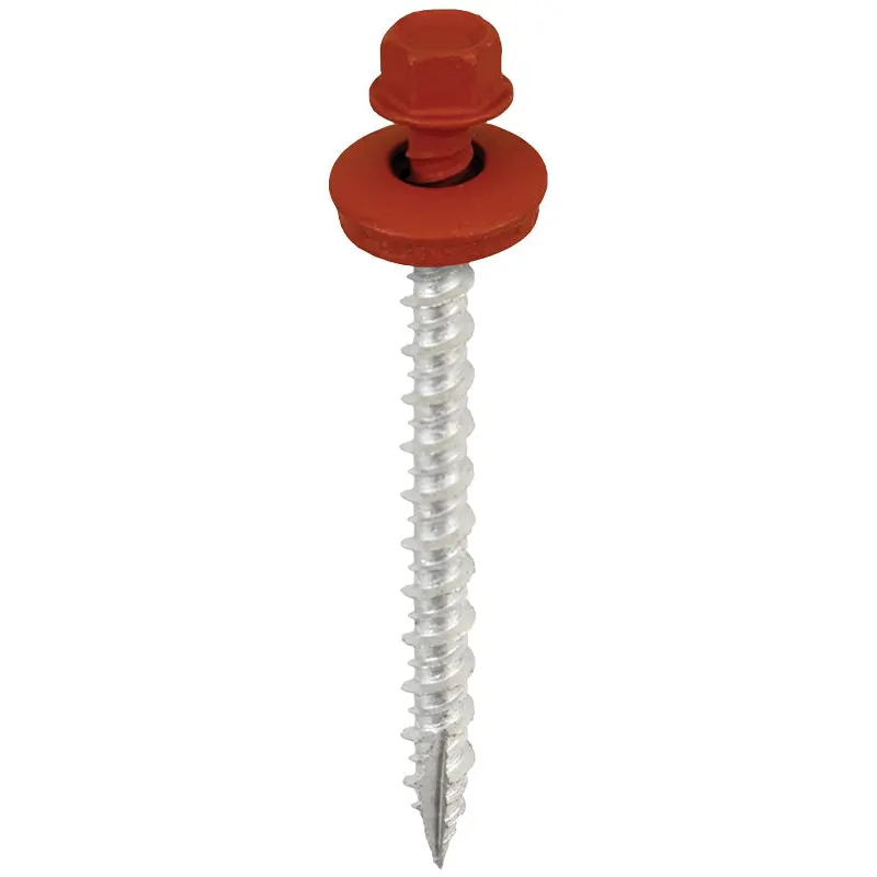 Acorn International SW-MW1225BR250 Screw, 2-1/2 in L, High-Low Thread, Hex Drive, Type 17 Point, 250/BAG