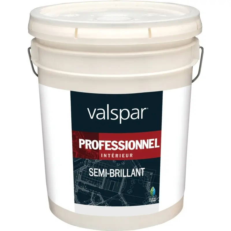 Valspar 11900 Series 11914-5GAL Interior Paint, Semi-Gloss Sheen, Neutral, 5 gal, Pail, 350 to 450 sq-ft Coverage Area