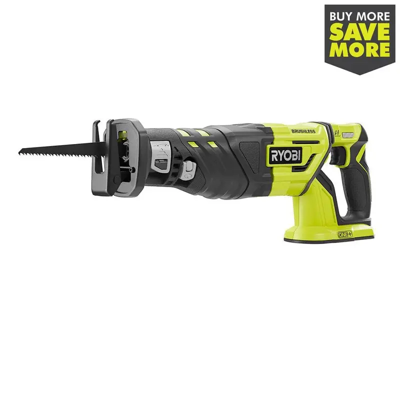18-Volt ONE  Cordless Brushless Reciprocating Saw (Tool Only) with Wood Cutting BladeTool Only / 6