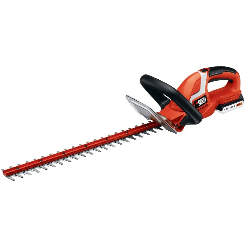 Black Decker LHT2220 Electric Hedge Trimmer, 20 V, 3/4 in Cutting Capacity, 22 in L x 2-1/2 in W Blade