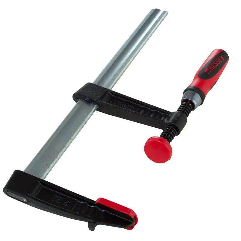 BESSEY TG4.008 2K - BESSEY TG series malleable cast bar clamp, 8 inch capacity, 4 inch throat depth and up to 880 pounds of clamping force