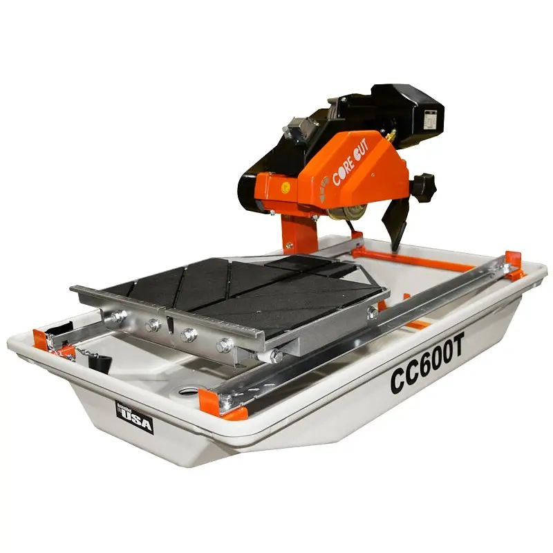 Diamond Products 65019 Electric Tile Saw, 15 A, 7 in Dia Blade, 17 in Ripping, 5/8 in Arbor, 6000 rpm Speed