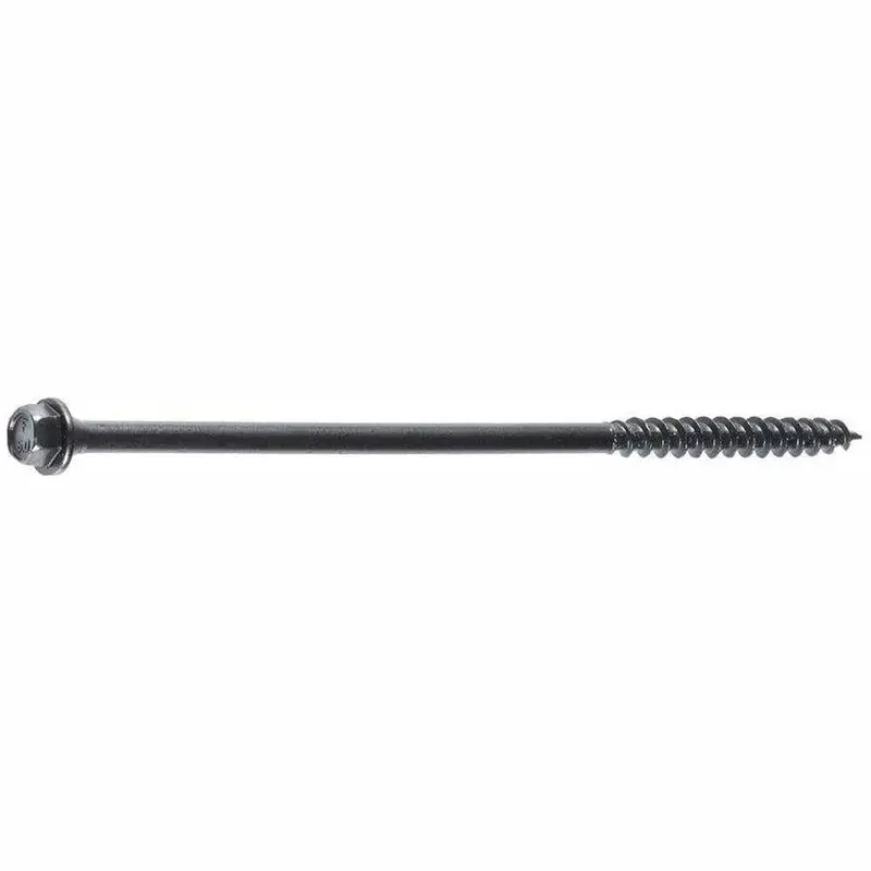 3/16 in. 6 in. TimberLok Coarse Steel External Hex Drive, Hex Head Heavy-Duty Wood Screws (50-Pack).8 / 12 / 0.8