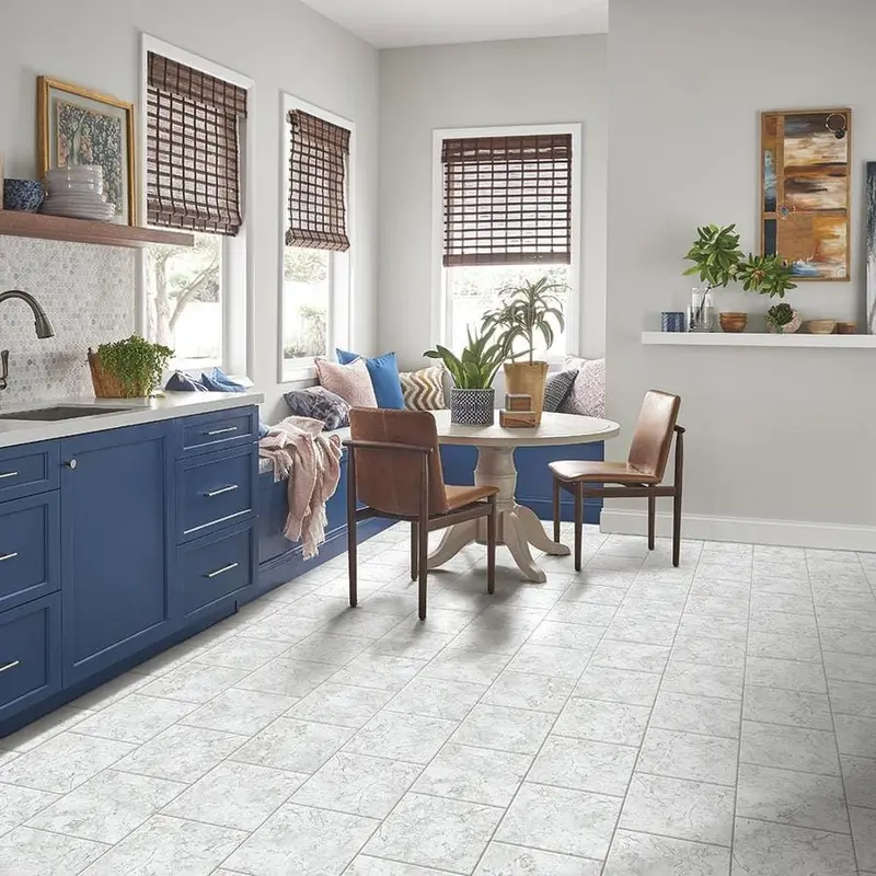 Armstrong Flooring Crescendo 12-in x 12-in Groutable Marble Look Peel and Stick Vinyl Tile