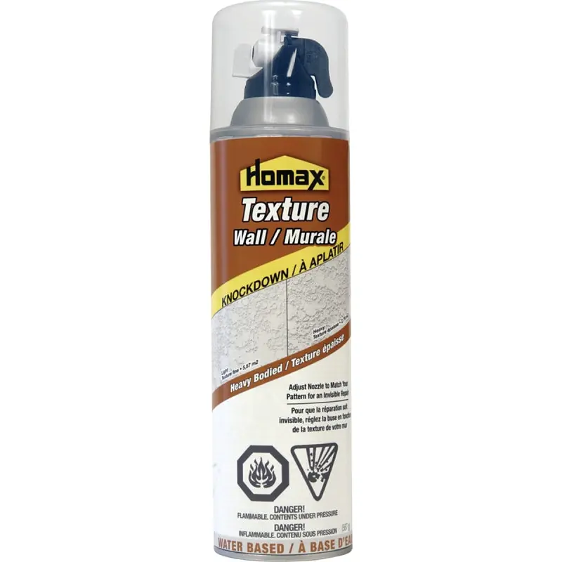 Homax Knockdown Series 4165 Wall Texture, Liquid, White, 20 oz Aersol Can