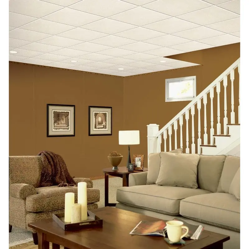 Armstrong Ceilings 24-in x 24-in Oasis 16-Pack White Smooth 15/16-in Drop Acoustic Panel Ceiling Tilessq/ft