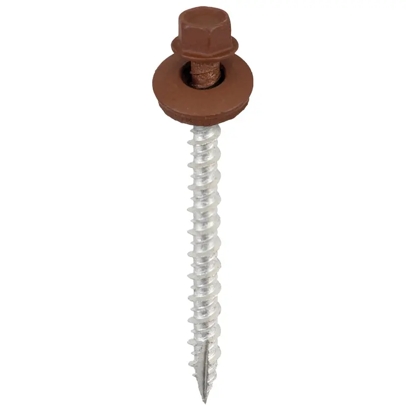 Acorn International SW-MW1225BN250 Screw, 2-1/2 in L, High-Low Thread, Hex Drive, Type 17 Point, 250/BAG
