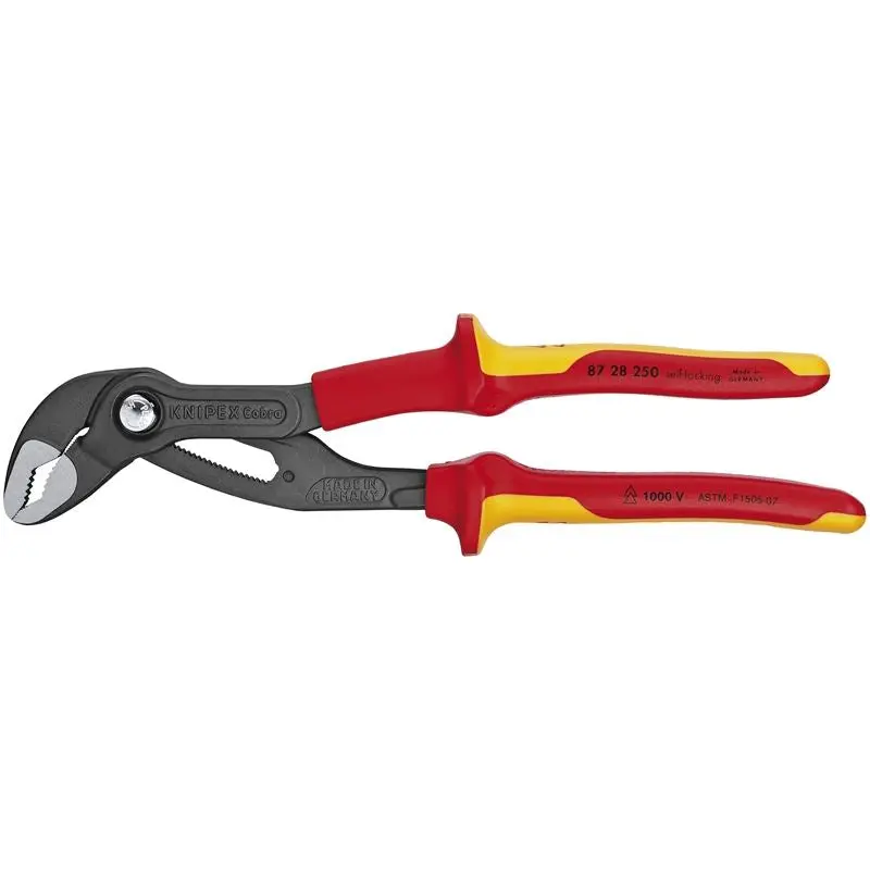 KNIPEX 87 28 250 SBA 10in Cobra Water Pump Pliers-1000V Insulated