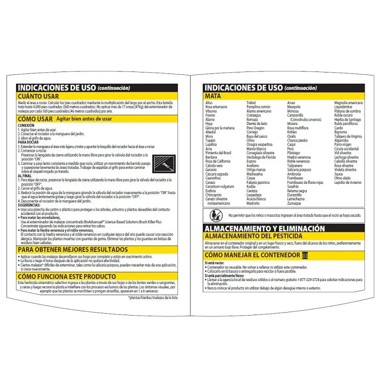 BioAdvanced 704645A Brush Killer, Liquid, Clear, 32 oz Bottle