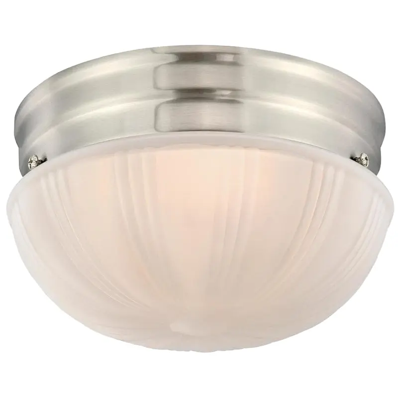 Westinghouse 61072 Flush Mount Ceiling Fixture, LED Lamp, 850 Lumens Lumens, 3000 K Color Temp, Brushed Nickel Fixture