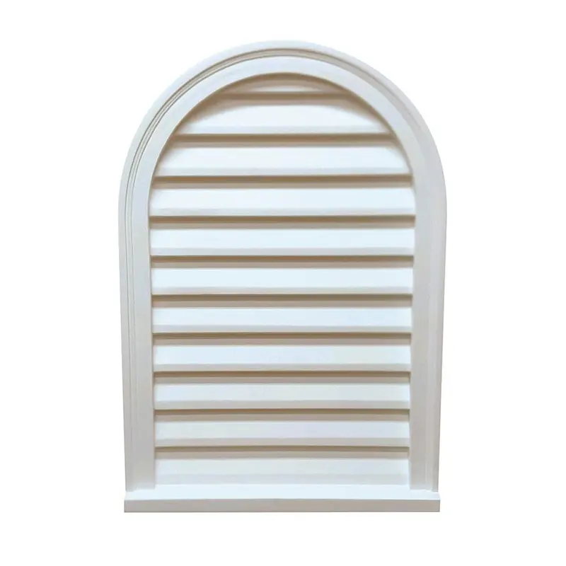 18 in. x 30 in. x 3 in. Polyurethane Decorative Circle Top Louver Vent in White3.6 / each