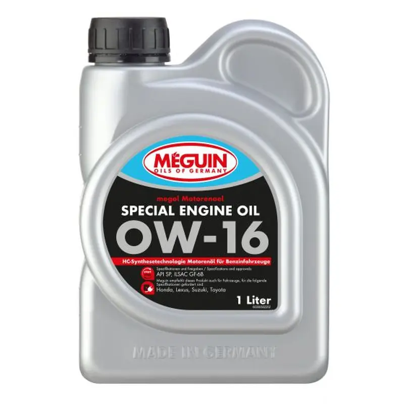 Megol High-Performance Special Engine Oil SAE 0W-16 for Modern Engines 1 liter