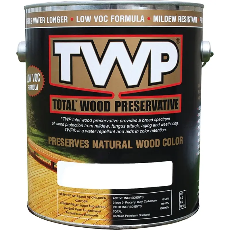 TWP 1500 Series TWP-1504-1 Stain and Wood Preservative, Black/Walnut, Liquid, 1 gal