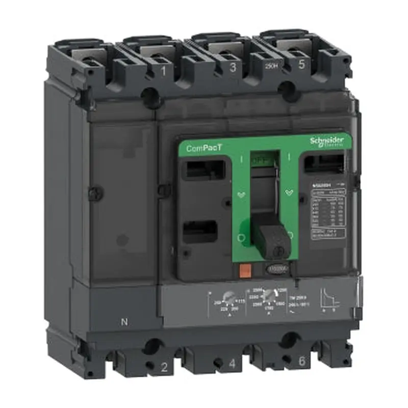 NSX250B 25kA AC 4P3D 200A TMD 50 C