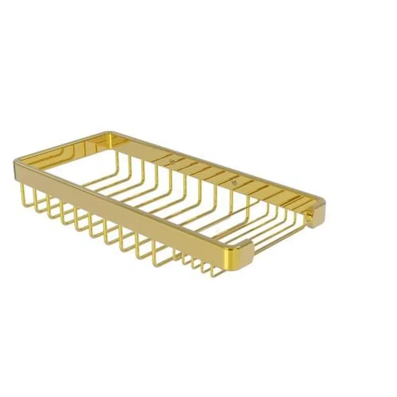 Allied Brass Rectangular Combination Shower Basket in Polished Brass
