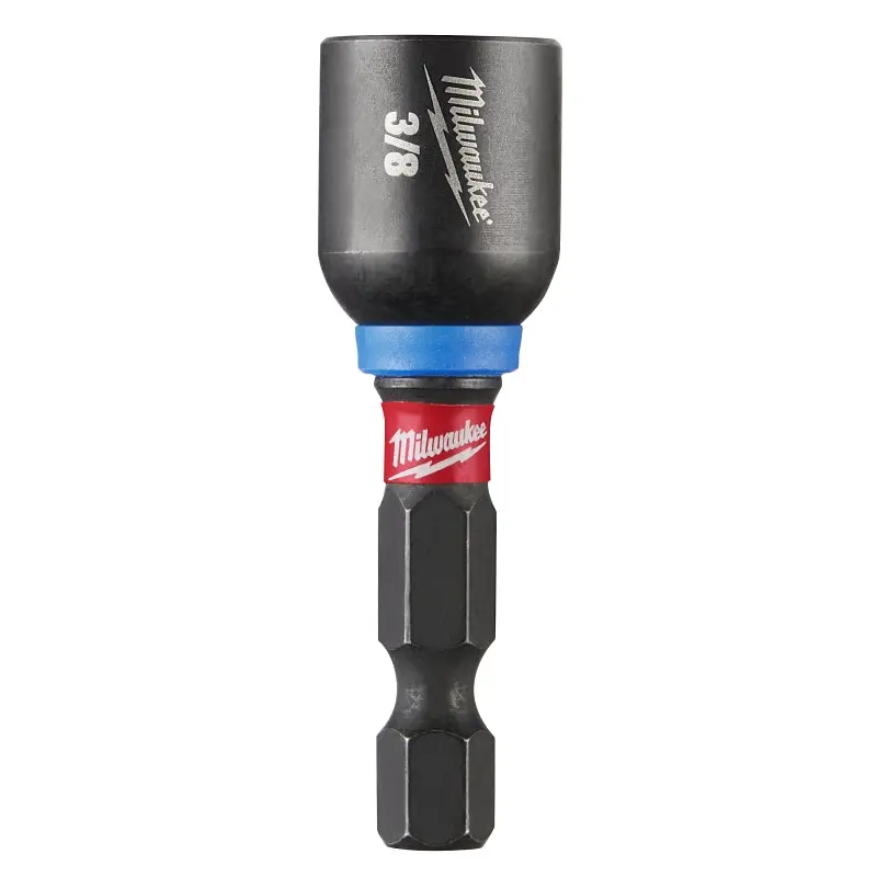 Milwaukee 49-66-4505 Nut Driver, 3/8 in Drive, 1-7/8 in OAL, 1/4 in L Shank, Magnetic