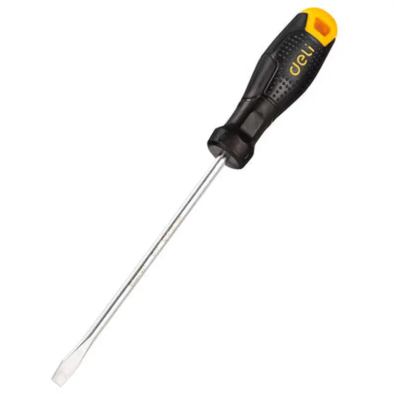 DELI Straight Screwdriver DL6261251 Anti-slip Handle, Magnetic, 6mm, 125mm