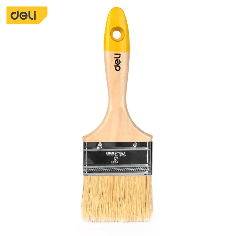 Deli Wooden Handle Paint Brush 3" | EDL509123